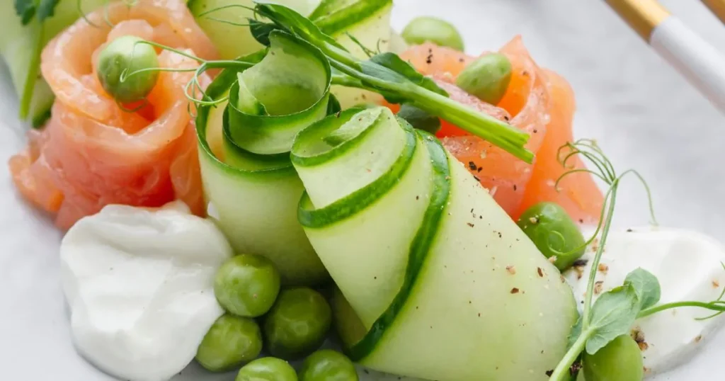 Smoked Salmon Cucumber Rolls