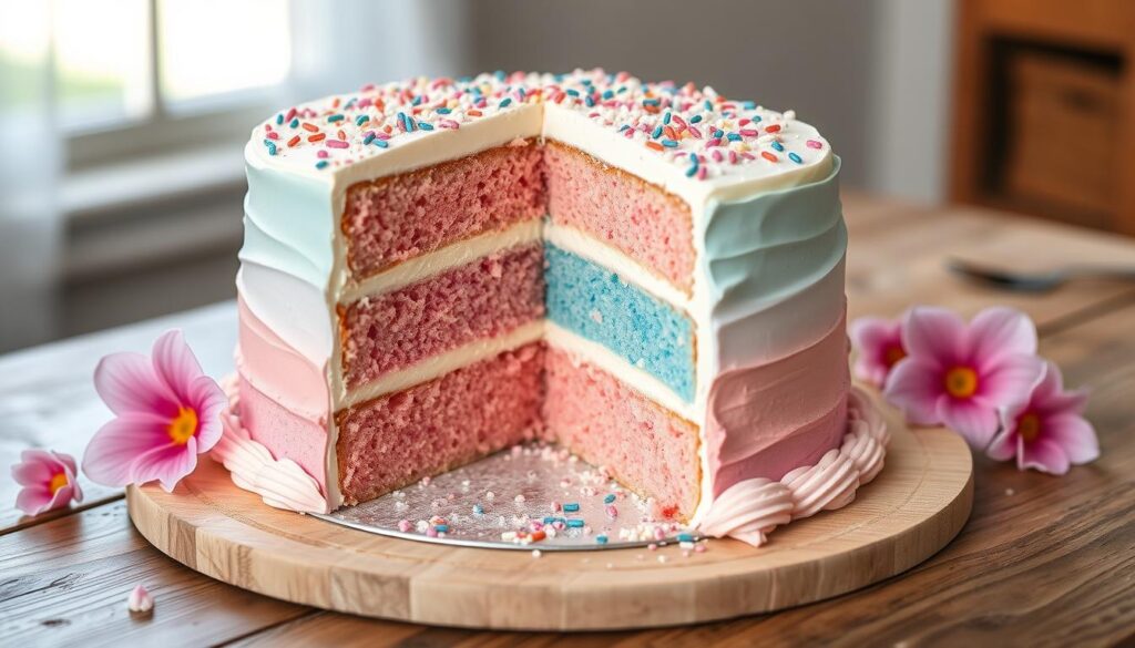 Gender Reveal Cake Filling