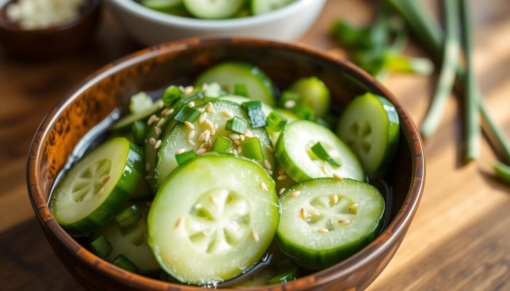 Marinated cucumber salad