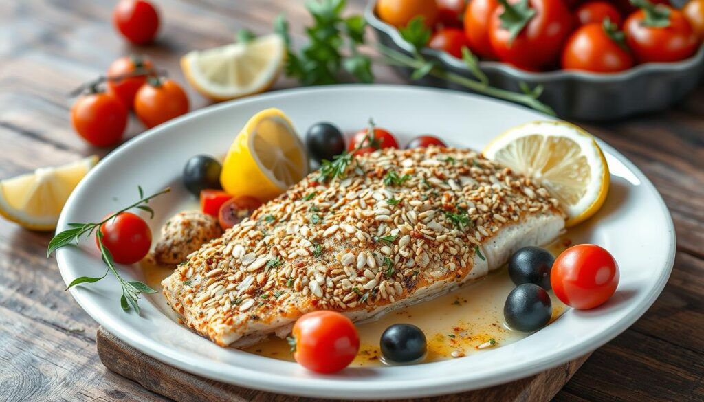 Mediterranean Almond Crusted Rockfish