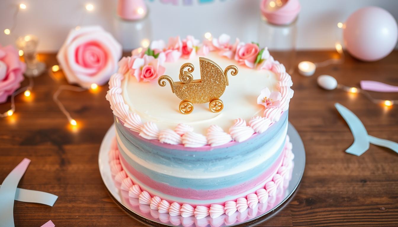 gender reveal cake