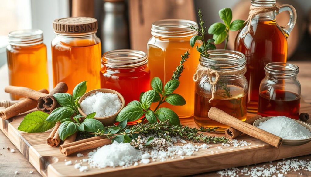 natural sweeteners and herbs