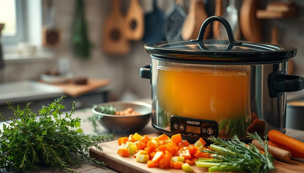 slow cooker bone broth