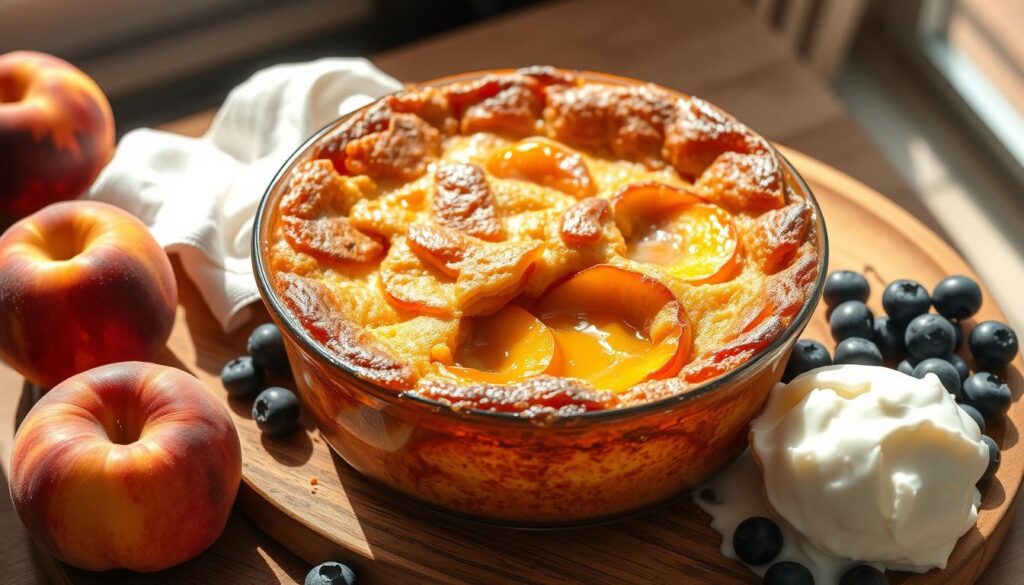 summer peach cobbler