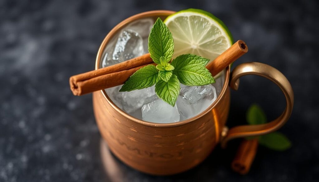 Kentucky Mule Garnish Presentation